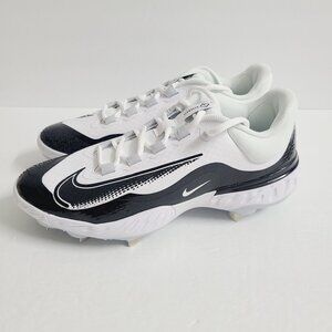 NEW Nike Alpha Huarache Elite 4 Low Baseball Cleats FD2745-101 Size 9.5 White